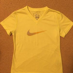 Nike Dri-Fit athletic top | Yellow | Youth small